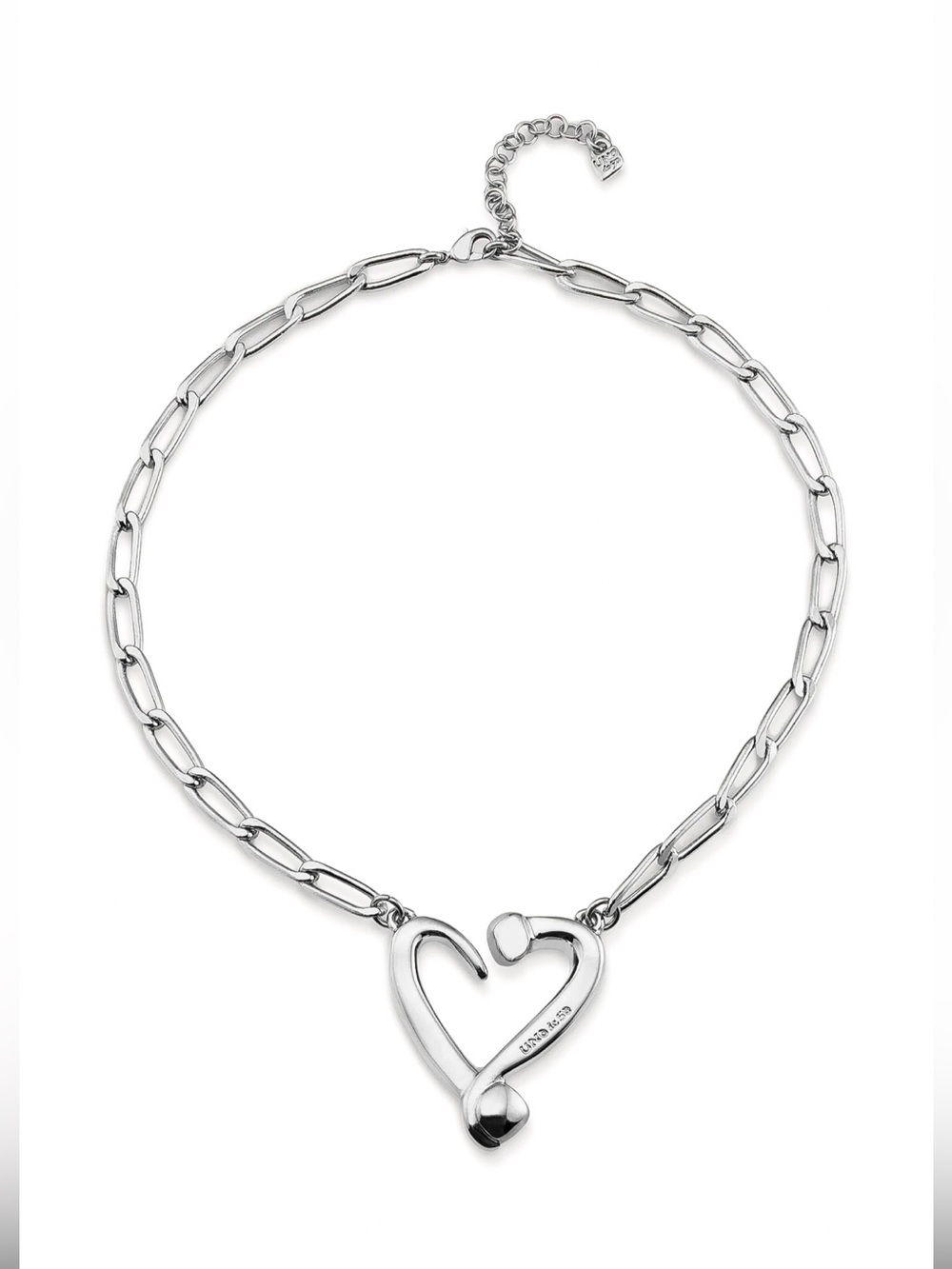 UNO de 50 Silver Twist of Love Necklace